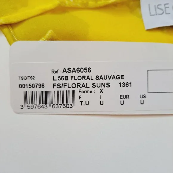 NEW Lise Charmel Floral Yellow Pareo 54